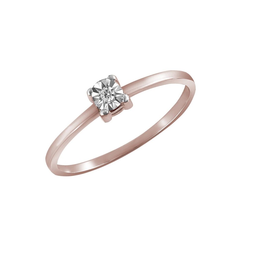 Romance solitaire diamond ring